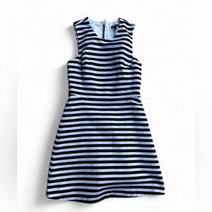 Express Black and white Striped Sleeveless Mini Dress